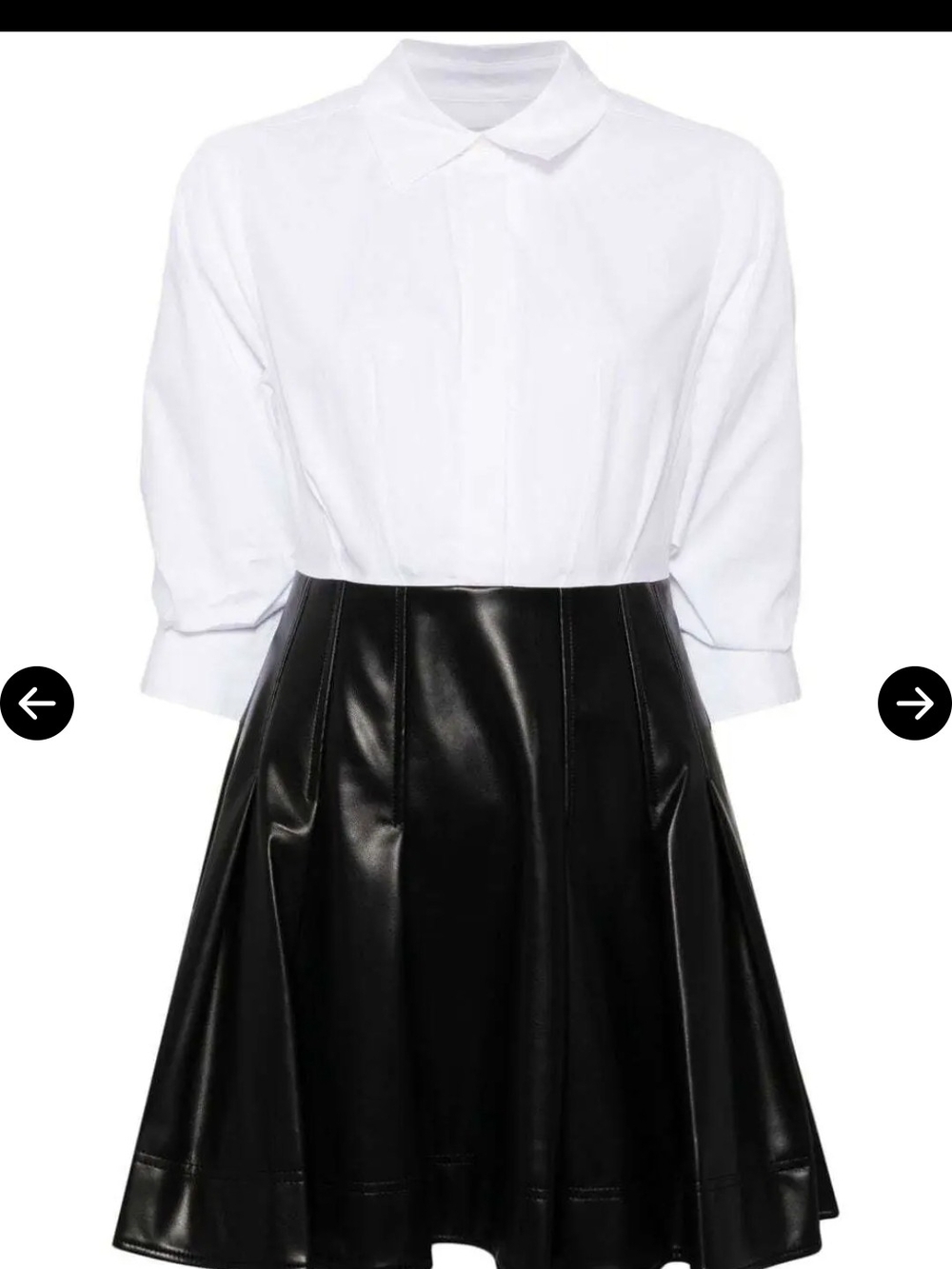 Simkhai padma poplin mini dress